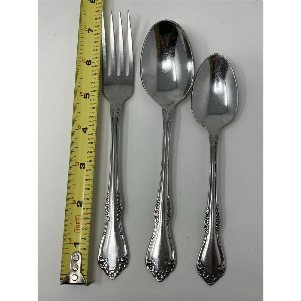 Oneida MANSFIELD Amadeus Stainless 3 Piece Set Wm A Rogers Flatware Fork Spoons